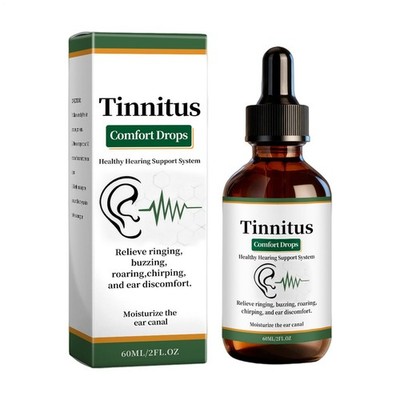 60 ml Tinnitus Fix Drops Normale Ohrfunktion, Gesundheitsunterstützung