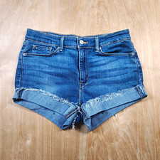 Denizen from Levi's Womens Blue Denim Mid Rise Cut Off Shorts Cuffed Pockets 29