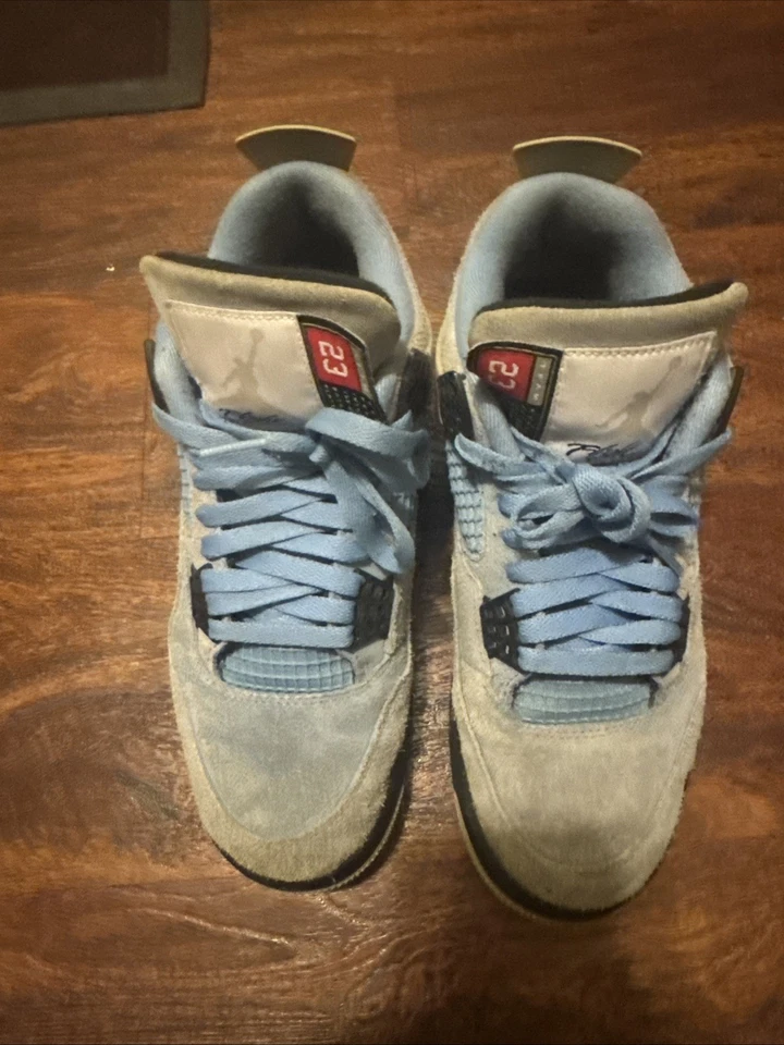 Hombre Talla 8 - Jordan 4 Retro "Azul Universitario" UNC (Real, Auténtico) Foto 3 de 4