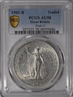1901 Great Britain Hong Kong Trade Dollar $1 PCGS AU58 1901年英属香港站洋銀元