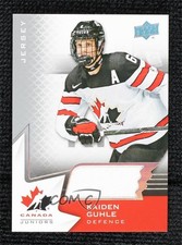 2020-21 Upper Deck Team Canada Juniors Hlinka Jerseys Kaiden Guhle #18 z6b