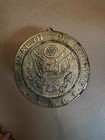 THE SEAL OF OUR COUNTRY USA Brass Plaque Medallion Ad Sign Spread Winged Eagle — photo 2