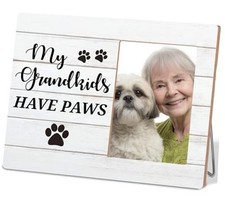 Dog Gifts for Grandparents,Dog Grandma Picture Frame,My Grandkids Have Black