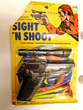 HONG KONG 1960 - MIRA N' SHOOT dardo suave con mira telescópica ¡teleo-dardo!