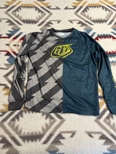 Troy Lee Designs Motocross Enduro Dirtbike Jersey Blue Gray - Size Large