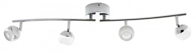 LED Spotleiste Deckenleuchte Metall Chrom 4x5W/230V 4x358lm 3000K 77x11x16,6cm - Bild 1 von 2