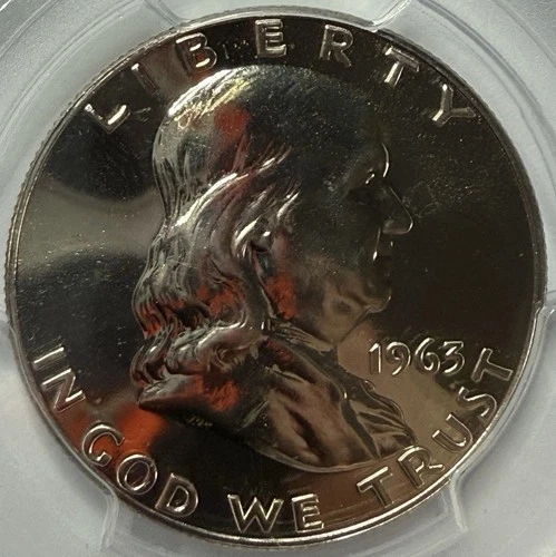 1963 Ben Franklin Half Dollar Proof PCGS PR66 Exact Coin Imaged