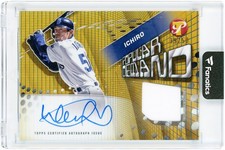 Ichiro Suzuki Mariners Signed 2025 Topps Pristine GU Relic #PPDAR-I #39/50 Card