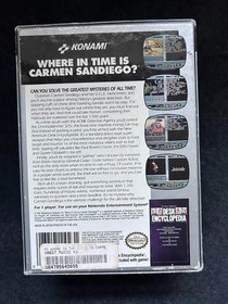 Where in Time is Carmen Sandiego NES Nintendo 1991 Rare HTF CIB Encyclopedia 