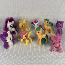 My Little Pony Mixed Lot of 9 Hasbro MLP Various Years Rarity Twilight Apple