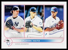 2022 Topps AL Wins Leaders (Gerrit Cole / Chris Flexen / Steven Matz) #270 LL