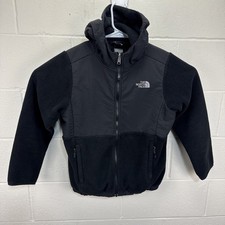 The North Face AQLJ Black Denali Fleece Jacket Full Zip Girls Size Large Sweater