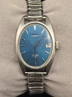 Vintage Seiko 23 Jewels Automatic 23mm Teal Date Dial Ladies Watch 2415-7030