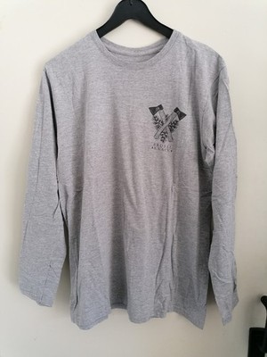 BRUTAL KNACK Langarm Shirt Longsleeve -  grau - Größe M