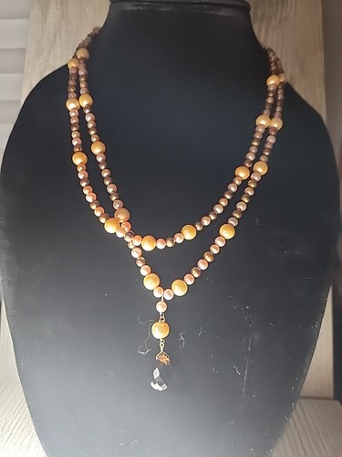 Iwi 14k Gold Clasp Faux Pearl Necklace