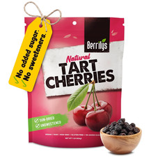 Dried Tart Cherries - Unsweetened, No Sugar Added, Pitted, Unsulfured, No Preser