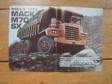 Mack M70 SX End Dumper Brochure