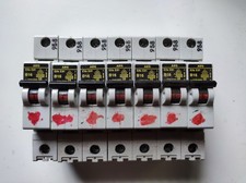 7x AEG Elfa E81 B16 Leitungsschutzschalter  LS-Schalter 