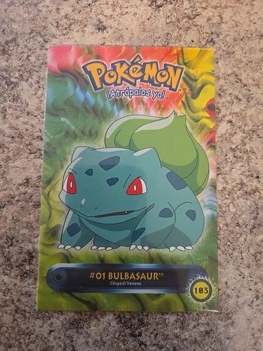Pokemon Bulbasaur 2000 Vintage Post Card 103 Navarrete Peru Us Seller