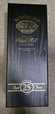 Bowmore 25 Year Old Whisky Empty Box