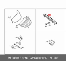 Mercedes-Benz Zusatzbremsleuchte für amg gt 190 sls amg 197 amg sl A1978200056 Mercedes-Benz Zusatzbremsleuchte für amg gt 190 sls amg 197 amg sl A1978200056