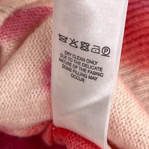 Crush 100% Pure Cashmere Sweater Womens Size 1 Tie Dye Luxury Designer Classic - Picture 9 of 10