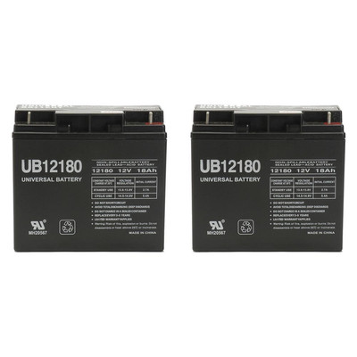 UPG Genuine UB12180 D5745 AGM 12V 18AH 12 Volt 18 Amp SLA Battery - 2Pack