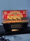 VINTAGE BUDWEISER KING OF BEERS WORLD CHAMPION CLYDESDALE TEAM  8" DISPLAY LIGHT