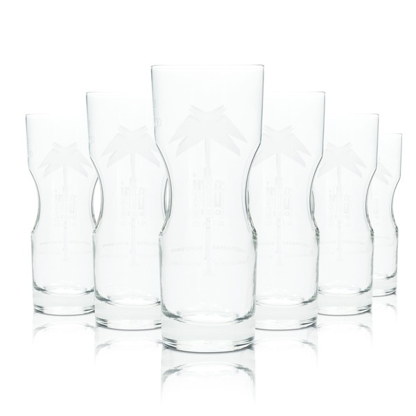 6X Afri Cola Softdrink Glas 0,2L Becher Longdrink GläSer Kontur Gastro Limo-image