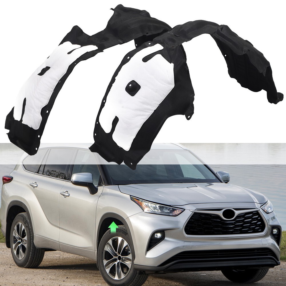 Inner Fender Liners For 2020-2023 Toyota Highlander Left & Right Front Section