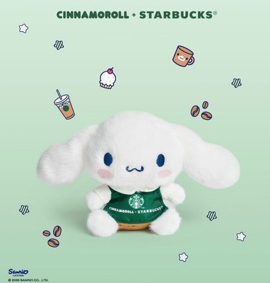 Starbucks × Sanrio 2026 Philippines Exclusive Cinnamoroll Cute Plush Doll