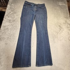 Calvin Klein Jeans Womens 6 Blue Bootcut Mid Rise Shaping Stretch