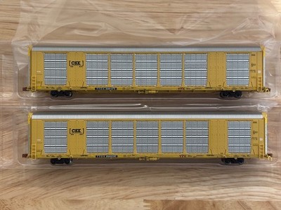 ScaleTrains N Scale CSX Auto Rack Set of 2 Pre Owned