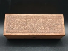 Vintage Wheeler & Wilson Sewing Machine Oak Accessories Box