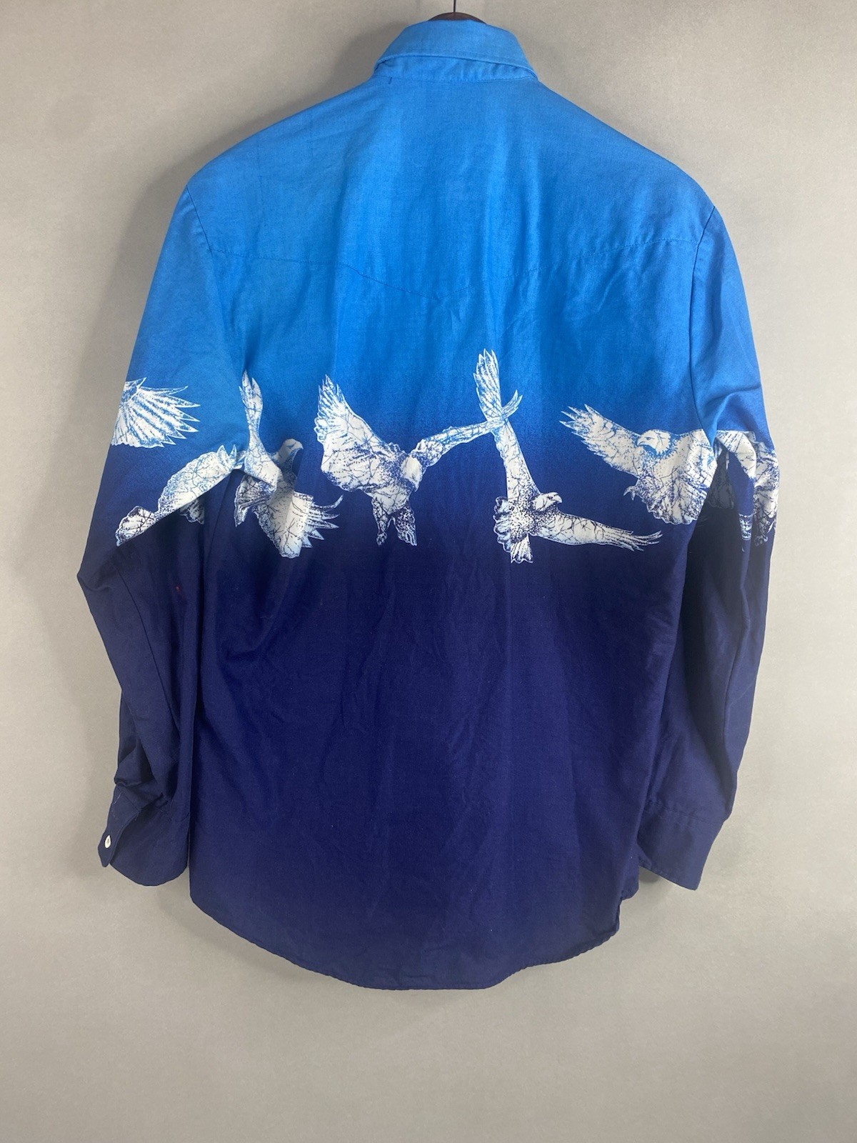 Vintage Roper Border Button Down Long Sleeve Blue… - image 6