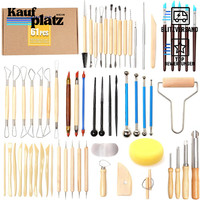 TöPferwerkzeug Set 61 StüCk Modellierwerkzeug Keramik Diy Ton Sculpting Tools