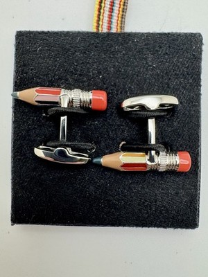 PAUL SMITH COLORED PENCIL CUFFLINKS New With Box