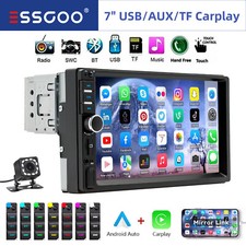 1 DIN Autoradio 7 Zoll Apple Carplay Android Auto Bluetooth USB AUX TF EQ Kamera