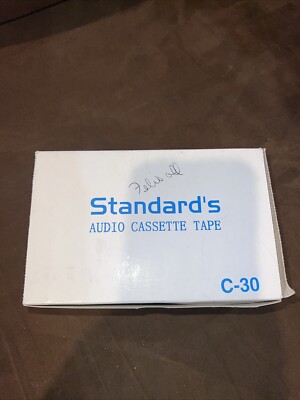 Standard's C30 Audio Cassette Tapes Vintage Sealed Brand New 10 Pack 30 Minutes