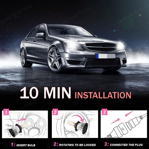 Kit de bombillas antiniebla altas y bajas para faros LED cargador para Dodge 2011 2012 2013 2014 - Imagen 18 de 18