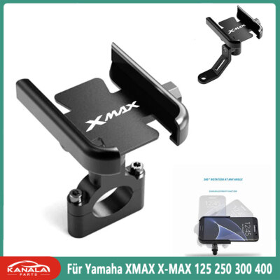 Für Yamaha XMAX X-MAX 125 250 300 400 Motorrad Handyhalter GPS Ständer Halterung