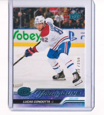 2023-24 Upper Deck Series 2 Young Guns Deluxe 484 Lucas Condotta /250 Canadiens