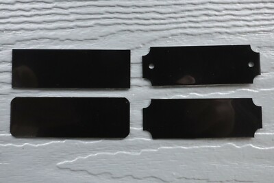 25 BLANK 1''x3'' Engraving Plates, Black Brass, stamping/laser blank, craft, art