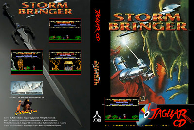 Atari Jaguar CD Stormbringer (ST port), FULL Color, DVD/Blu-Ray case