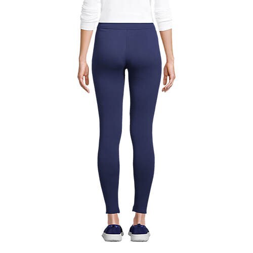 Lands' End Women Serious Sweat Pocket Leggings Deep sea Navy Large XL - Picture 6 of 9