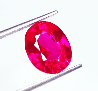 6,27 ct loser Edelstein natürlicher rosa Saphir zertifiziert ovale Form Saphi...