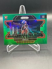 2022 Panini Prizm WWE Amale Rookie Green Prizm #54