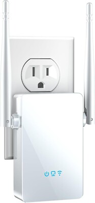 WiFi Signal Booster 5X Faster, Wireless Long Range Amplifier, Easy Setup 01