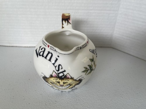 Cardew Alice in Wonderland Mad Hatter Tea Party Cheshire Cat Porcelain Creamer - Picture 2 of 8
