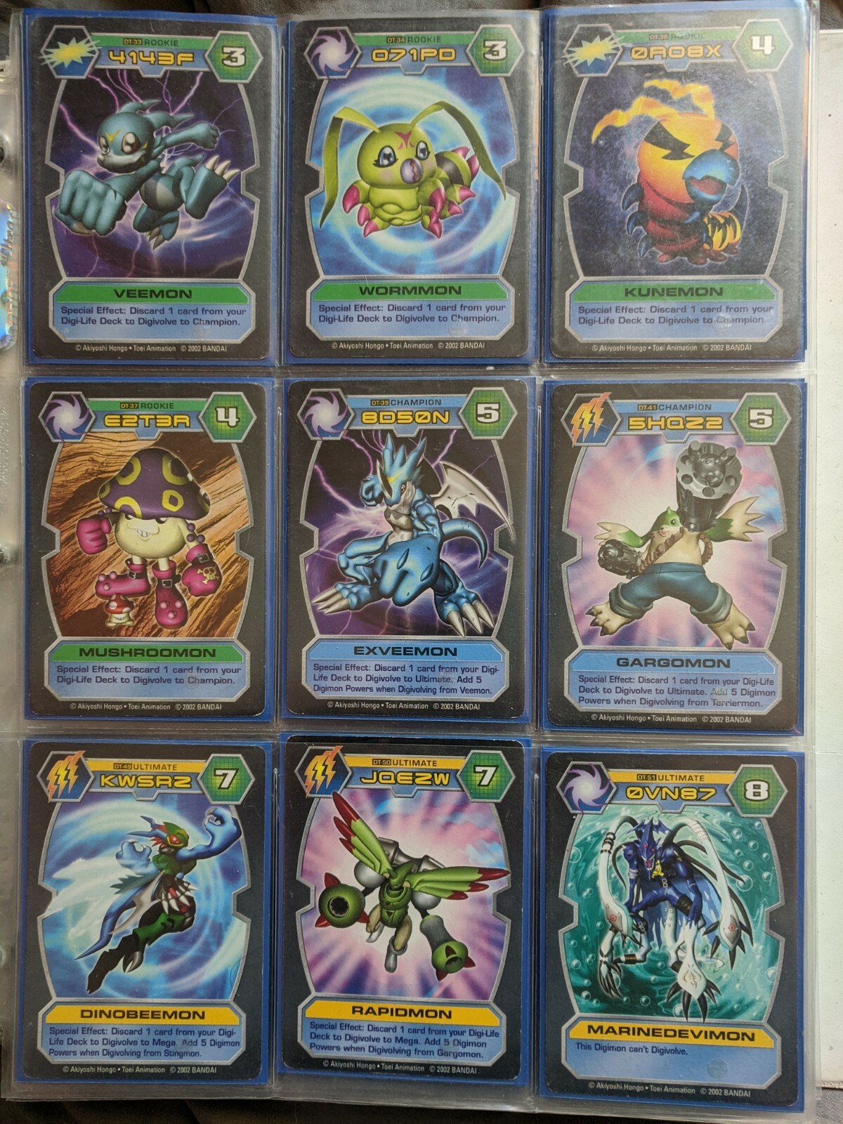 Digimon-Digital Monstes D-Tector Series 2 Lot of 21 Digimon Cards NM